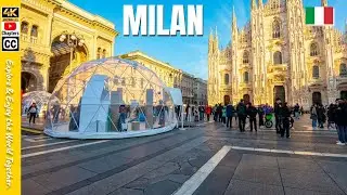 🇮🇹⛄  Milan Winter Magic City Walk | From Christmas Markets 2025 to the Winter Olympics 2026