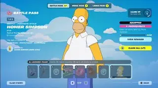 Fortnite. Full Simpsons Battle Pass | all Pages and Rewards!
