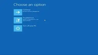 Windows 8.1 - How to Enter Recovery if Windows Will Not Boot