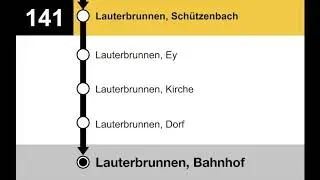 PostAuto Ansagen - 141 Stechelberg &ndash; Schilthornbahn &ndash; Lauterbrunnen