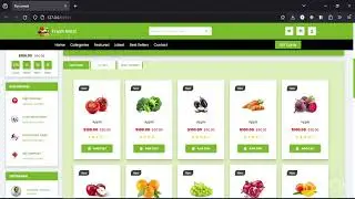 Grocery website design using HTML,CSS and JavaScript.