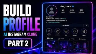 Build an AI Instagram Clone with Next.js – Creating the Profile Page Part 2 | Video 9