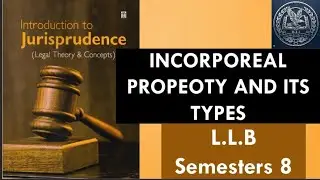 INCORPOREAL PROPEOTY AND ITS TYPES (RE-PROPRIA&RE-ALIENA)|JURISPRUDENCE |LLBSEMESTER #LEGALSERIES 