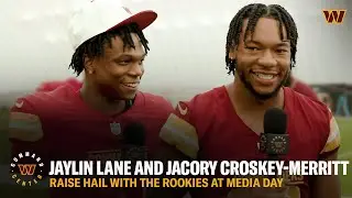 MEDIA DAY w/ Commanders Rookies Jacory Croskey-Merritt and Jaylin Lane | RHWTR | NFL
