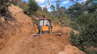 Hilly Road Making-Leveling and Cutting Hill for Fresh New Road-Nepal