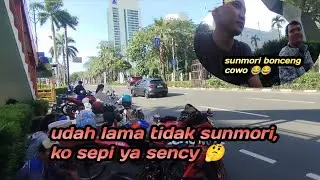 SUNMORI SENAYAN CITY SEPI CUY, BONCENG COWO KIMONO MV 😂😂