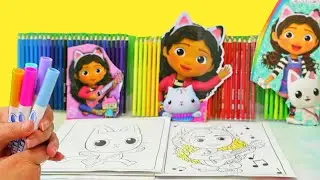 Занятия по раскрашиванию чернилами для детей от Gabby's Dollhouse Imagine