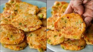 Suji Poha Pancake Recipe | Semolina Poha Fried Snacks | Flatten Rice Snacks | N'Oven