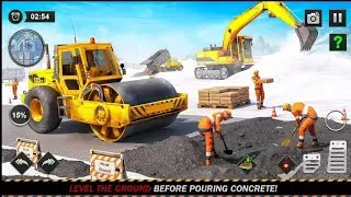 Snow Offroad Construction Game || JCB game video Android gameplay new version game #games #virlgame