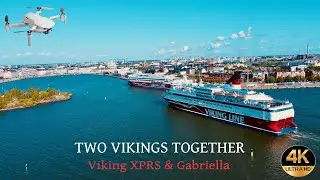 TWO VIKINGS ARRIVE IN HELSINKI  2023 | DRONE 4K