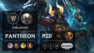 Pantheon Mid vs Brand - NA Challenger Patch 10.2