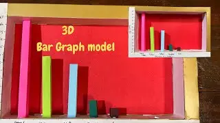 3D Bar Graph Model | DIY using cardboard | bar graph 3d model | tlm model | bar graph model | Maths