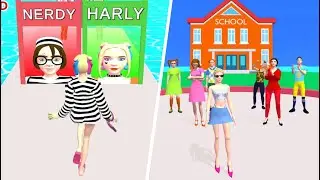 Popular vs Nerd 👸❓🤓 All Levels Gameplay Trailer Android,ios New Game