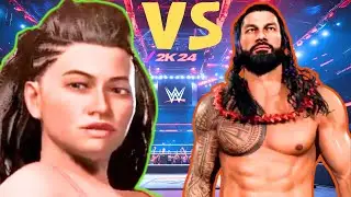 Indan Girl Naina Sen   Vs.  Roman Reigns | Best wrestling Intergender Match |WWE March 09,2025