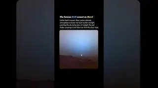 Famous BLUE sunset on Mars ☀️ #mars #sunset #spacefacts #astronomy