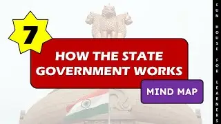 How the State Government Works Mind Map | CBSE: Class 7, Civics, Ch 3 Mind Map #fhlmindmaps