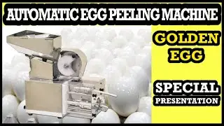 GoldenEgg - automatic egg peeling machine (600 eggs / hour). Special presentation. Japanese quality