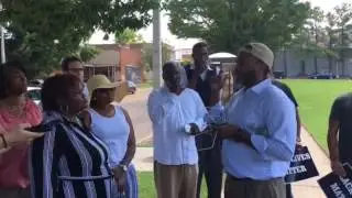 Protest outside The Commercial Appeal