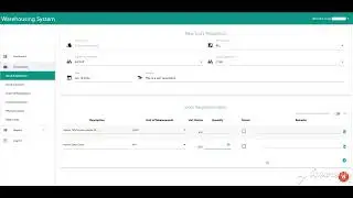 Warehousing System - Stock Requisition Tutorial