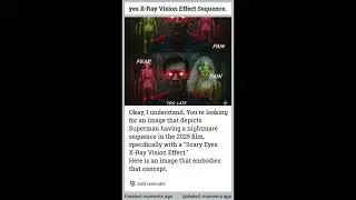In Superman (2025) Superman has Flashback X-Ray Vision Effect Sequence Video. 