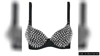 New Sexy Lingerie Underwear Bras for Women Steampunk Spike Studs Bra Top Wireless Bra Fashion Party