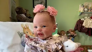 Reborn Poppy( Blossom by Andrea Archello)twinning with sister Kimmie ​⁠@SuzyQsHappyLittleHaven
