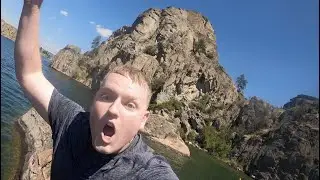 Banks Lake Cliff Jumping!!!