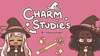 This cute little witch needs help studying for charms class!