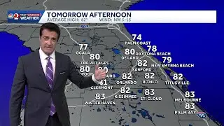 Rain moves out as drier and less humid air work in the next few days. 10.27.25