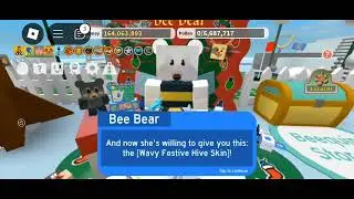 Getting the Wavy Festive Hive Skin in BSS | Bee Swarm Simulator