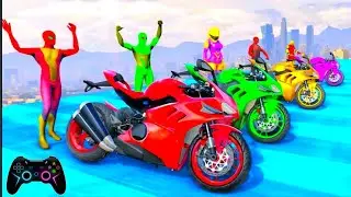 Super Hero Monster Truck Megha Ramp Gadi Wala Games 