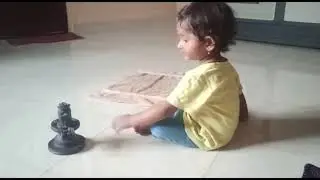 BA.... BU... THACHI.....! ABHIDHYEYA'S CONVERSATION WITH LORD SHIVA | 1.5 YEARS OLD | CUTENESS