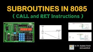 Subroutines in 8085 | CALL and RET instruction | Microprocessor for GATE and ESE