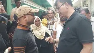 Amjed Ullah Khan (Spokesman) MBT padyatra in Talabkatta in Yakutpura Assembly Constituency.