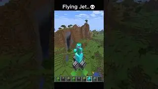 Flying Jet in Minecraft #minecraft #tutorial #building #secretchest #minecrafttutorial #shorts