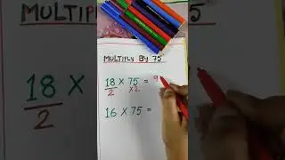 Shorts | Trick To Multiply By 75 | Mathematics | EDUCATION WORLD WITH PINKY ✔️