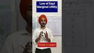 Law of Equi Marginal Utility #economics #baeconomics #education #study