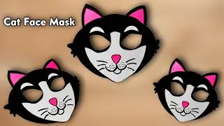 Cat face mask | how to make cat mask | cat mask
