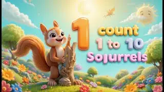 Squirrel Counting Song | Learn Numbers with Forest Animals for Kids | Fun Educational Counting