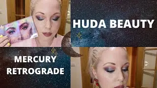 PROBANDO LA PALETA DE SOMBRAS MERCURY RETROGRADE | HUDA BEAUTY | BECCA | W7