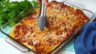 Baked Cream Cheese Spaghetti Casserole