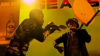 Firelazo Performing OSHIKOMBO at Sea Side Walvis Bay