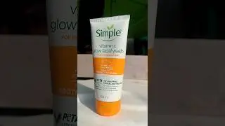 Simple Vitamin c Face Wash Review |And demo