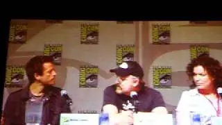 Comic Con 2009 Supernatural Panel Misha Collins, Jim Beaver, and Sera Gamble