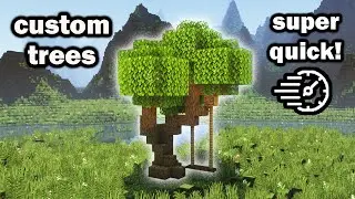 Fastest Way to make Big Custom Trees | Tutorial [+world download]