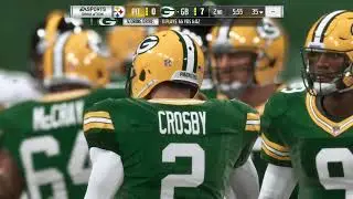 Madden 19 Green Bay Packers vs Pittsburgh Steelers -  First Half Gameplay (Xbox One)
