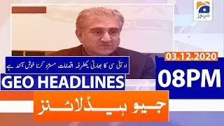 Geo Headlines 08 PM | 3rd December 2020