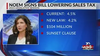 Gov. Noem signs 4-year tax reduction bill after all