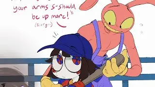 Pomni and Jax Love ❤️ | Pomni x Jax  | The Amazing Digital Circus Comic Dub