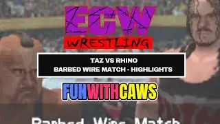 Taz vs Rhino - Barbed Wire Match Highlights - ECW Born To Be Wired Preview 3